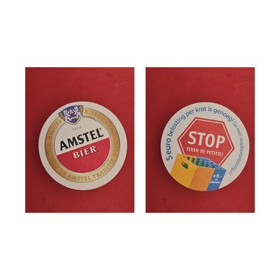 Amstel STOP Brauerei Bierdeckel Bier