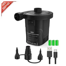 Fast Inflatable Pump with 4000mAh Battery - Perfect for Camping and Pools