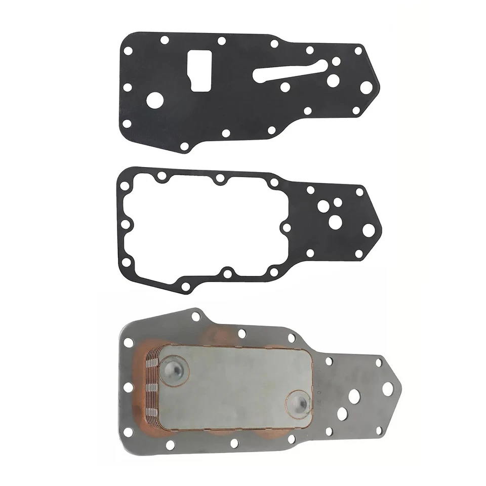 3pcs Oil Cooler w/ Gaskets For Dodge Cummins 5.9L 6B 6BT 1989-1997 3957544 - Image 2 of 4