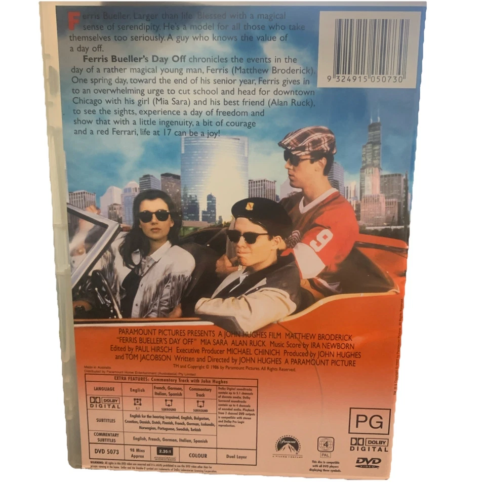 Ferris Bueller's Day Off (DVD, 1986) G - image 2 of 3