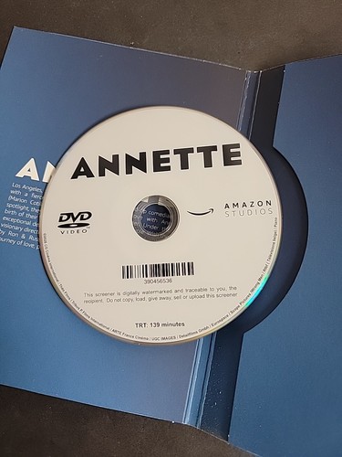 ANNETTE FYC DVD Adam Driver Marion Cotillard Simon Helberg Amazon Emmy Promo VG - Picture 4 of 5