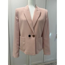 MANGO SUIT Blush Pink Structured Tailored Blazer Size US M / EUR L