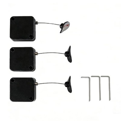3 Pack Retractable Remote Control Tether Locks, 6.5 ft Adjustable Security Re...