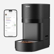 Automatic Cat Feeder Dog Food Dispenser Smart WiFi, 5L, Tracks Food Intake,