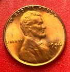 1946-D Lincoln Wheat Cent Penny GEM RED BU From an Original Bank Roll