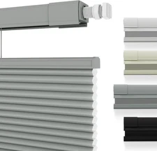 Light Filtering 1.5in No Drill No Tools Cordless Cellular Shades Honeycomb Blind