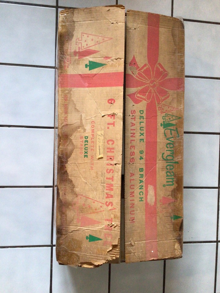 EVERGLEAM DELUXE 6 Ft 94 BRANCHES ALUMINUM CHRISTMAS TREE ROTATING BASE NICE! eBay