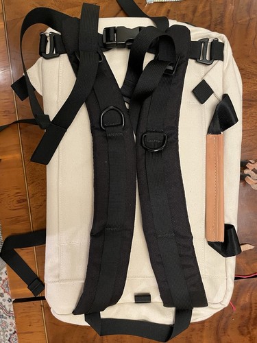 New! Topo Designs Heritage Canvas & Leather Briefcase Bag. Backpack. Made In USA - Picture 15 of 19