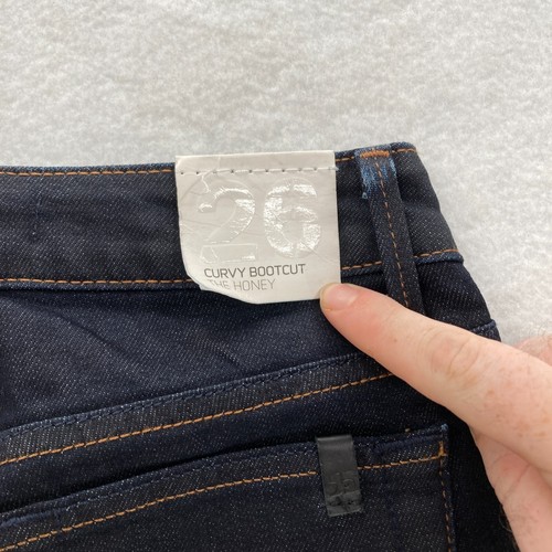 Joe's Jeans Women's 26 The Honey Curvy Bootcut Dark Blue Stretch Denim Low Rise - 第 12/13 張圖片
