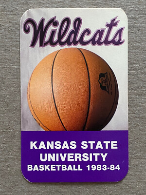 CBK 1983-84 KANSAS STATE ST WILDCATS Basketball Schedule College K