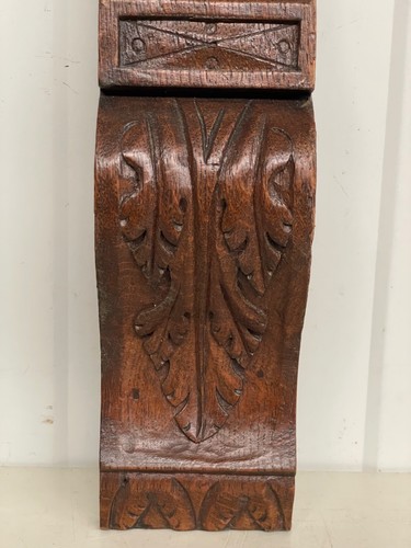 A Beautiful Carved angel face Pediment in oak nr1- 18.11 inch high - Picture 5 of 16