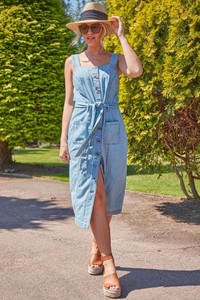 roman denim dress
