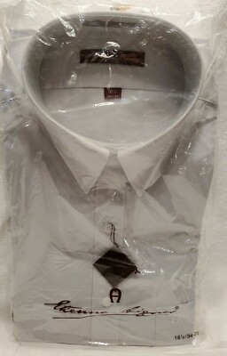 Etienne Aigner Mens Long Sleeve Dress Shirt Grey Gray Extra Large XL NEW NIP