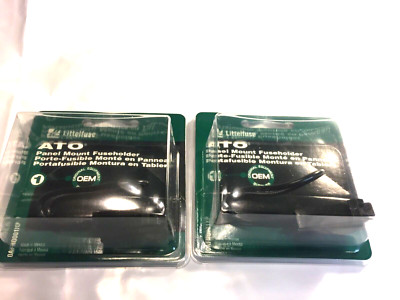 Littelfuse 0AFH0001XP ATO  Panel Mount Fuse holder  12 v Automotive (2 packages)