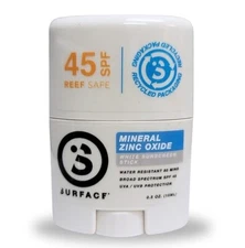 Surface SPF45 Zinc Oxide Facestick .5OZ. (2 pack) Sunscreen Pocket Size