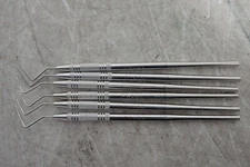 Lot of 6 American Eagle OW B Single End Dental Probes