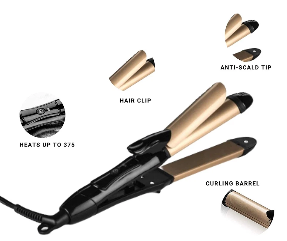 6th Sense Styling Travel Flat Iron/Hair Curler - For All Hair Types - Image 4 of 4