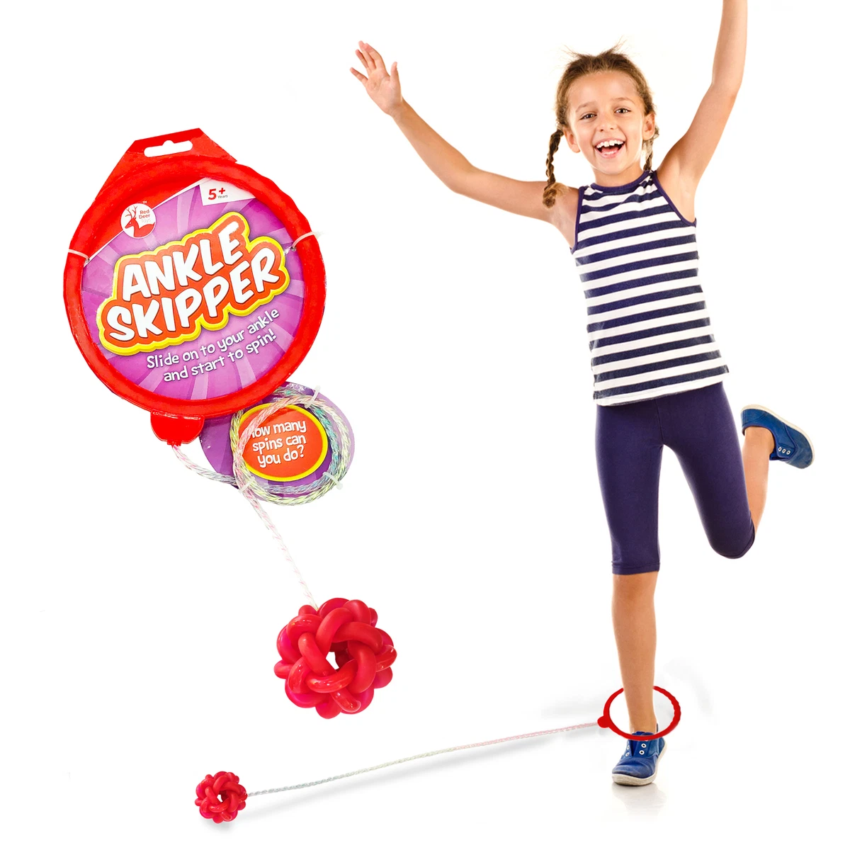 Ankle Skipper | Foot Hula Hoop Skipping Rope | Jump Skip Ball Fun Outdoor  Game