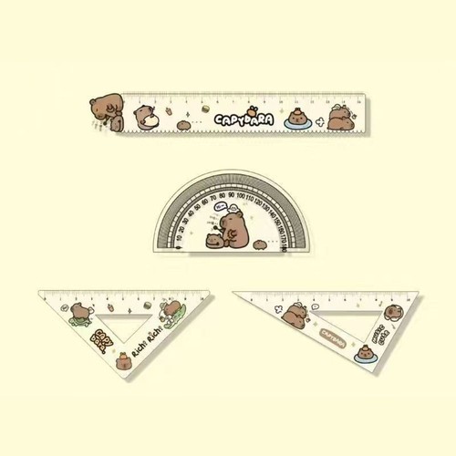 1 Set High Appearance Metric Ruler Capybara Cartoon Stationery Student - Picture 6 of 8