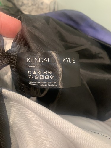 Kendall + Kylie Blue And Black Backpack With 1 Outside And 1 Inside Pocket - Picture 4 of 5
