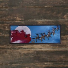 Weihnachts Bar-Runner Matte Santas Sleigh Design Deko F&uuml;r Pubs Clubs Partys Home