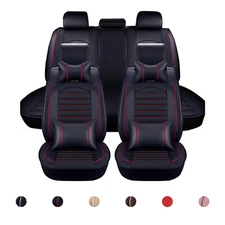 For Honda CR-V 5-seats Car Seat Cover Faux Leather Front Rear Cushion Protector