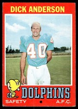 Dick Anderson 1971 Topps Card  #67