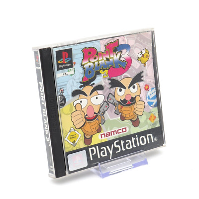 Point Blank 3 (Sony PlayStation 1) PS1 Spiel CiB Komplett Selten Sammlerzustand