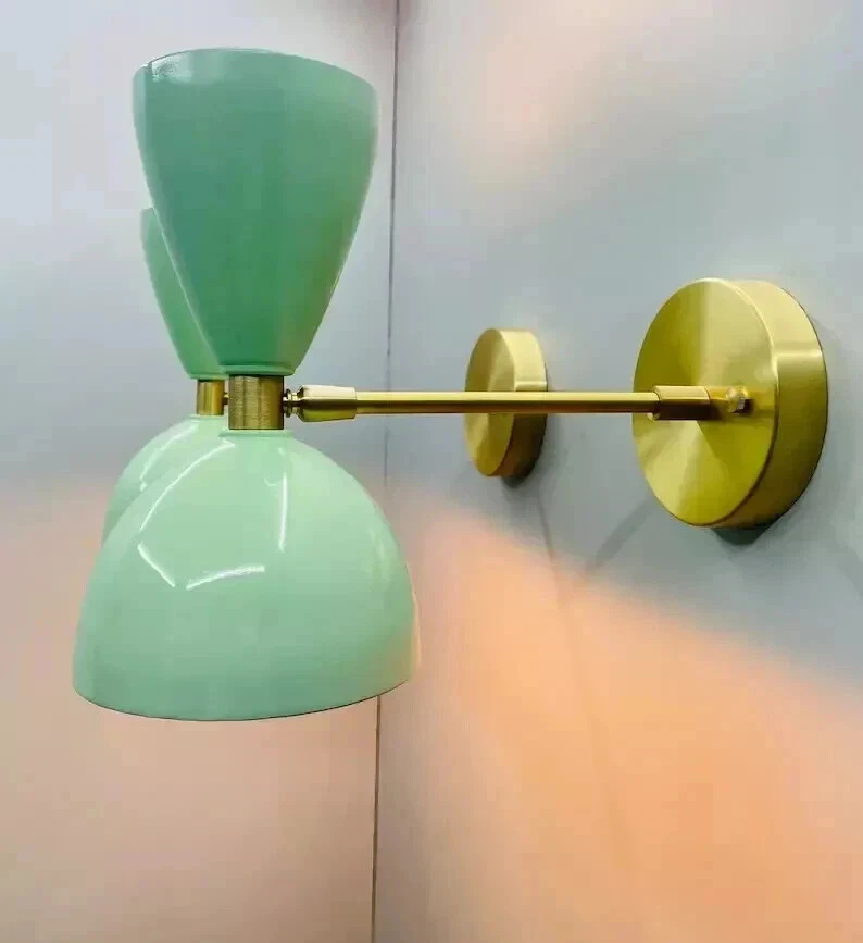 Aplique de pared italiano Diabolo 1950 vintage par enchufable mediados de siglo Foto 2 de 4