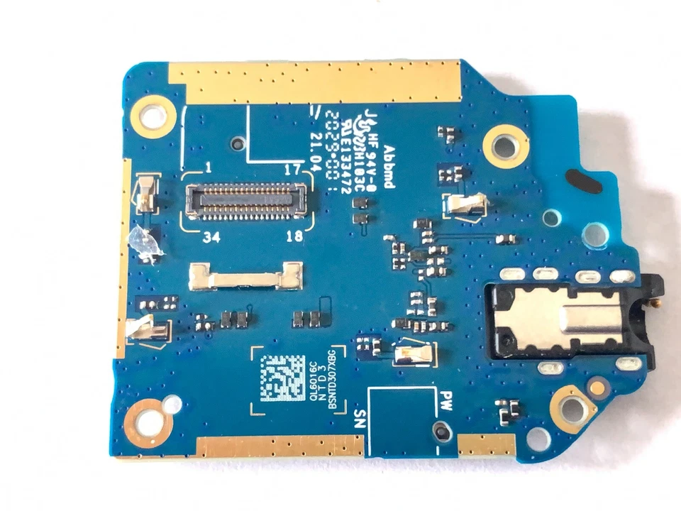 Bandeja de cartão SIM LG G Pad 5 T600TS leitor de memória microSD conector de áudio peça tablet fabricante de equipamento original - Imagem 2 de 2