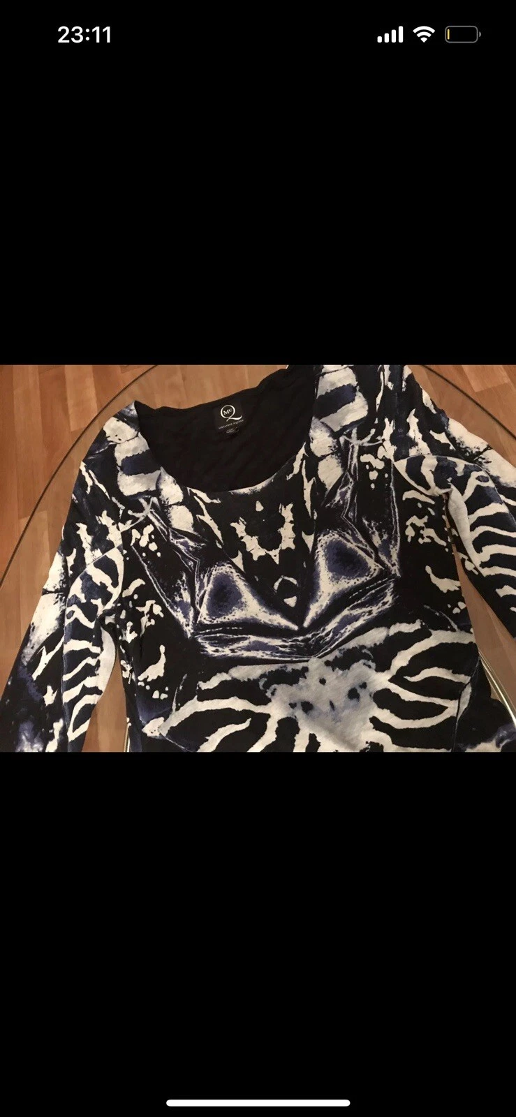 Alexander McQueen ? Abito Midi Asimmetrico Blu Nero Lusso M L 38 40 Nuovo