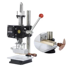 Hot Foil Stamping Bronzing Machine 5*10CM Leather Embossing&Letter T-Slot Holder