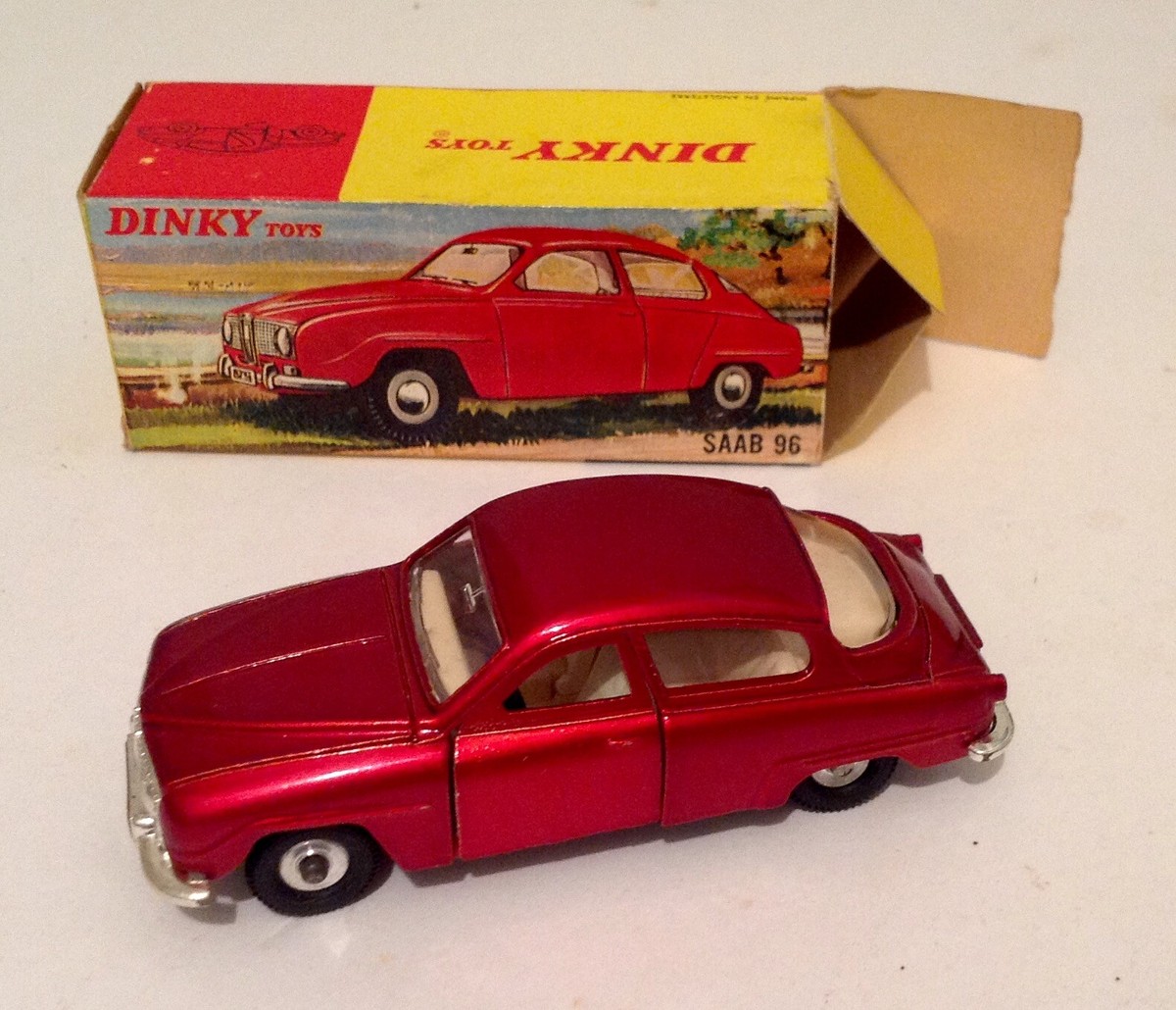 Dinky Toys - Saab 96 #156 with original mailing box | eBay