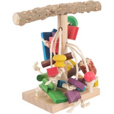 Bird Perch Stand Tabletop Parrot Perch Stand Wooden Training Stand Parrot Rack