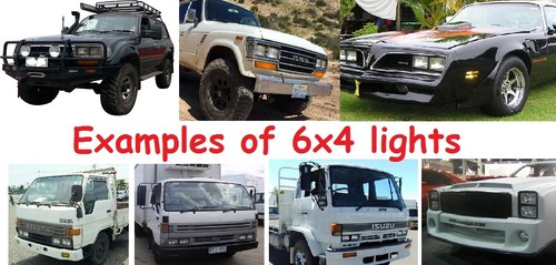 Sealed Beam 12V Hi/Lo High/Low Headlights Head Lights 6x4 4x6 160x100 - Picture 7 of 7