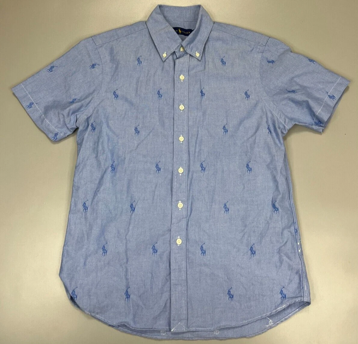 Polo Ralph Lauren men's short sleeve monogram Shirt Size S Small