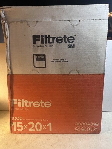 Air Filters - 3M FILTRETE 15 X 20 X 1 - MPR 1000 - 6 pack Box Case Lot