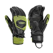 Leki WCR Venom GS 3D Lobster Gloves, Black/Yellow, 10