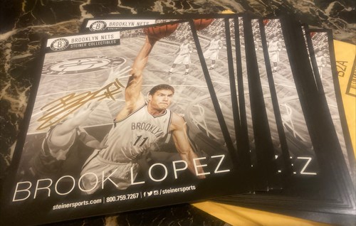 Brooklyn Nets Steiner Sports Collectibles Brook Lopez #11 SGA Gold 8x10 Photo - Picture 4 of 4