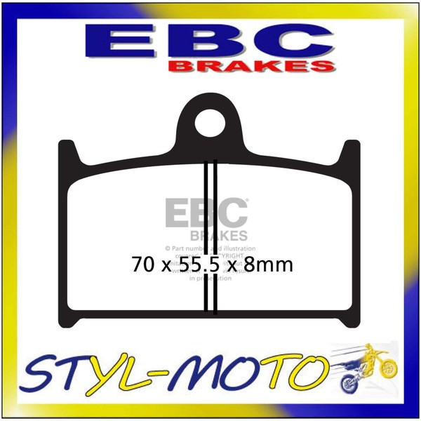 FA145HH Sintermetall BremsbeläGe Vorne Links EBC Yamaha TZ 125 1994-1997-image