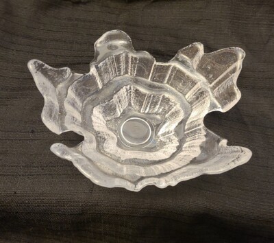 Bowl CANDLE HOLDER  Bowl- Candle Holder  MERI LASI?  IITTALA?  Finland
