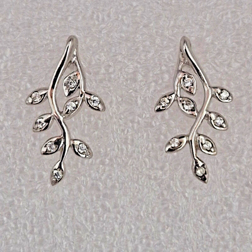 0.10Ct Round Cut Diamond Women Stud Earring's 14K White Gold Plated - Picture 6 of 7