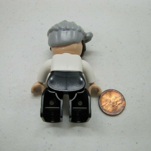Lego Duplo Grandpa Grandfather 2.5" Figure Grey Hair & Glasses Grandparent Asian - Picture 3 of 3