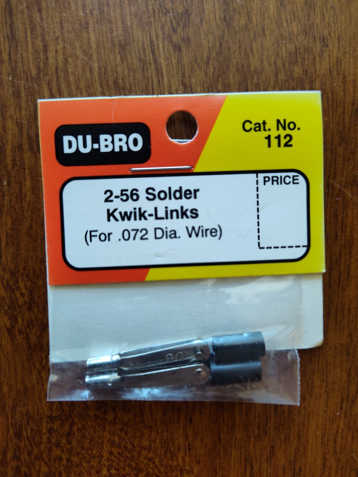 DuBro 2-56 Solder Kwik Links for .072 Diameter Wire # 112