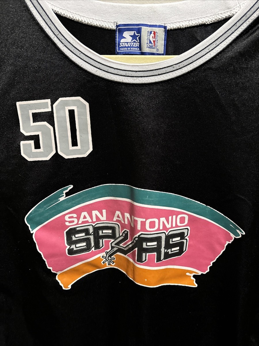VINTAGE 90S STARTER VERY RARE SAN ANTONIO SPURS DAVID