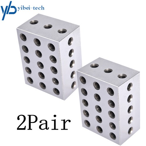 2-3-4 234 Blocks 23 Holes .0002" Ultra Precision Machinist Jig US 2 Matched Pair