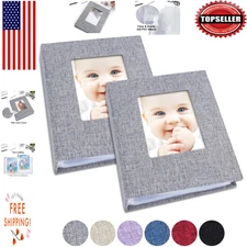 Flexible 4x6 Photo Album Set - Personalized Window Display, 52-Picture Capacity