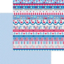 Polka Dot Pride - Hometown USA Scrapbook Paper - 5 Sheets