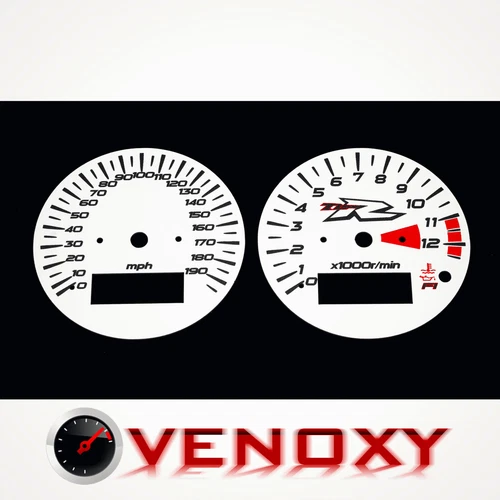 Suzuki TL 1000R Gauge Faces MPH WHITE