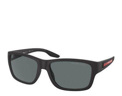 Prada Linea Rossa PS 01WS DG002G Black Men's Polarized Sunglasses - Size 59-17